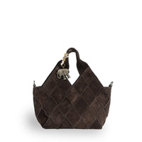 Tote Bag mini Velourleder braun - ANOKHI