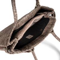 Tote Bag Tasche Bicolor beige taupe – 4