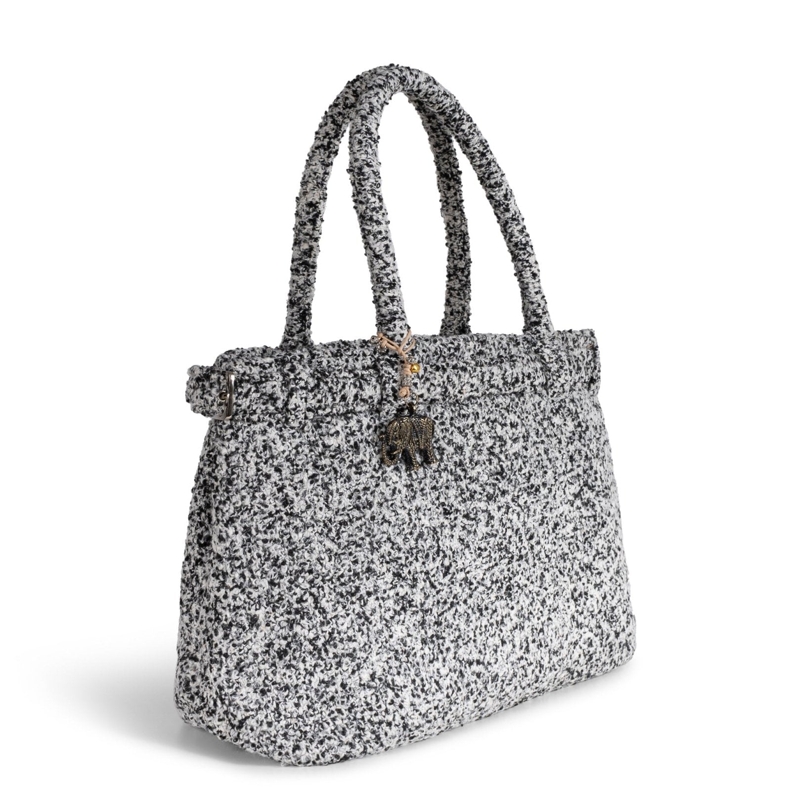 Tote Bag Tasche Bouclé Salt & Pepper - ANOKHI