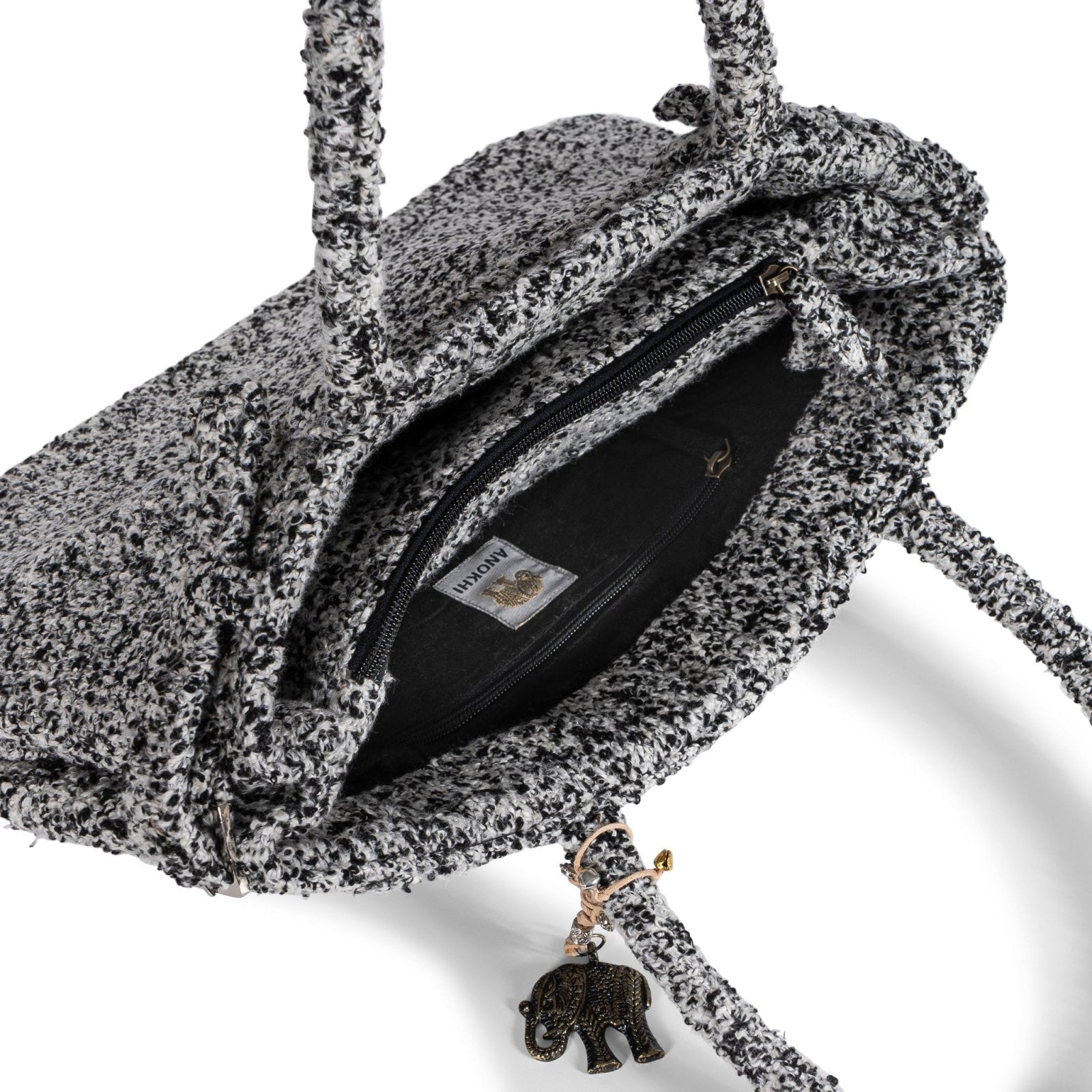 Tote Bag Tasche Bouclé Salt & Pepper - ANOKHI