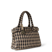 Tote Bag, Medium Size, Checkered Beige and Black – 3