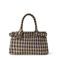 Tote Bag, Medium Size, Checkered Beige and Black – 2