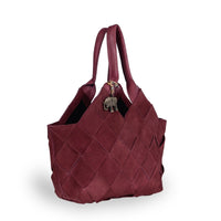 Tote Bag Velourleder merlot - ANOKHI