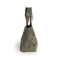 Tote Bag Velourleder olive - ANOKHI