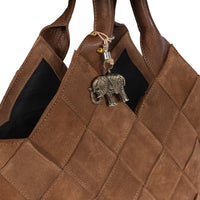 Tote Bag Velourleder tan - ANOKHI