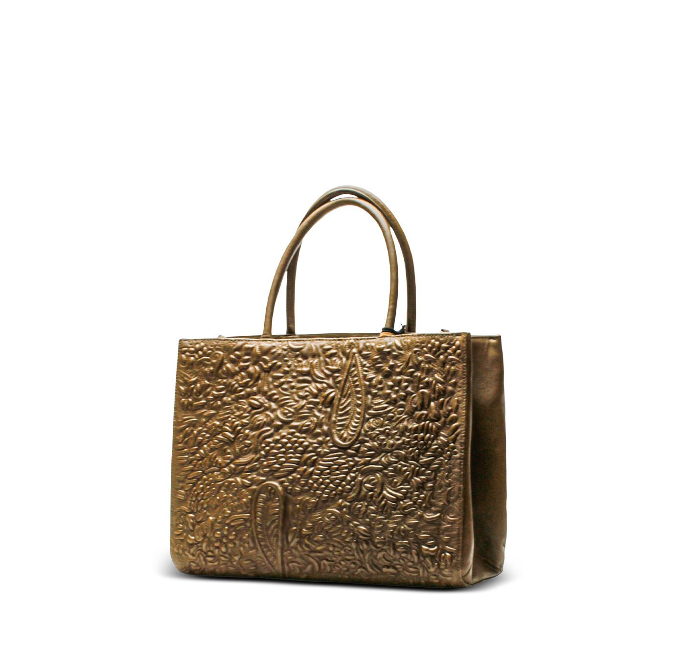 Tote Bag aus Leder mit Threadfilling - ANOKHI