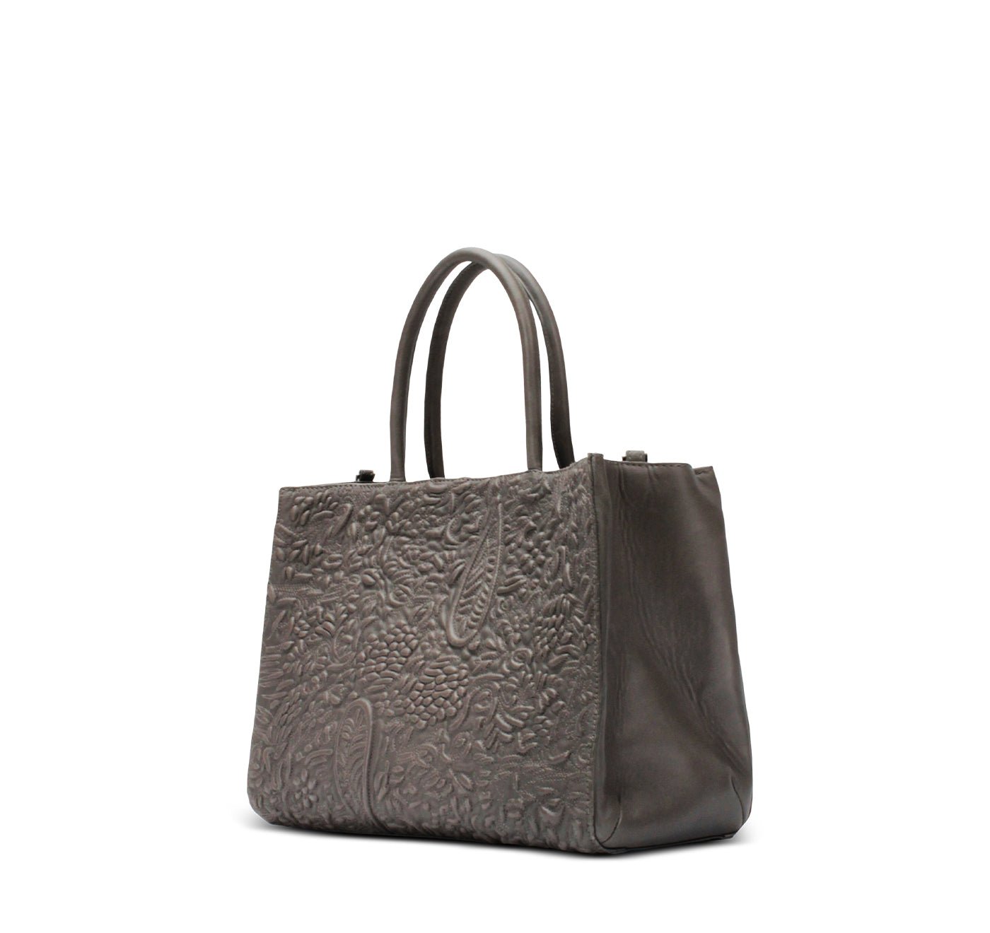 Tote Bag aus Leder mit Threadfilling - ANOKHI