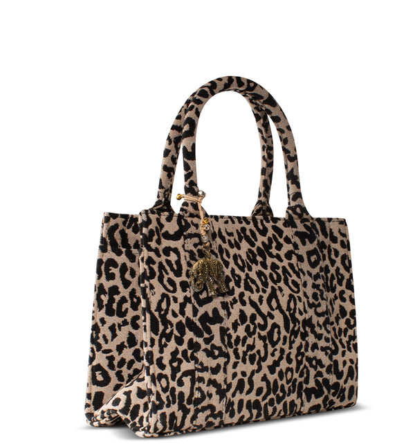 Book Tote mittel groß mit Animal Print