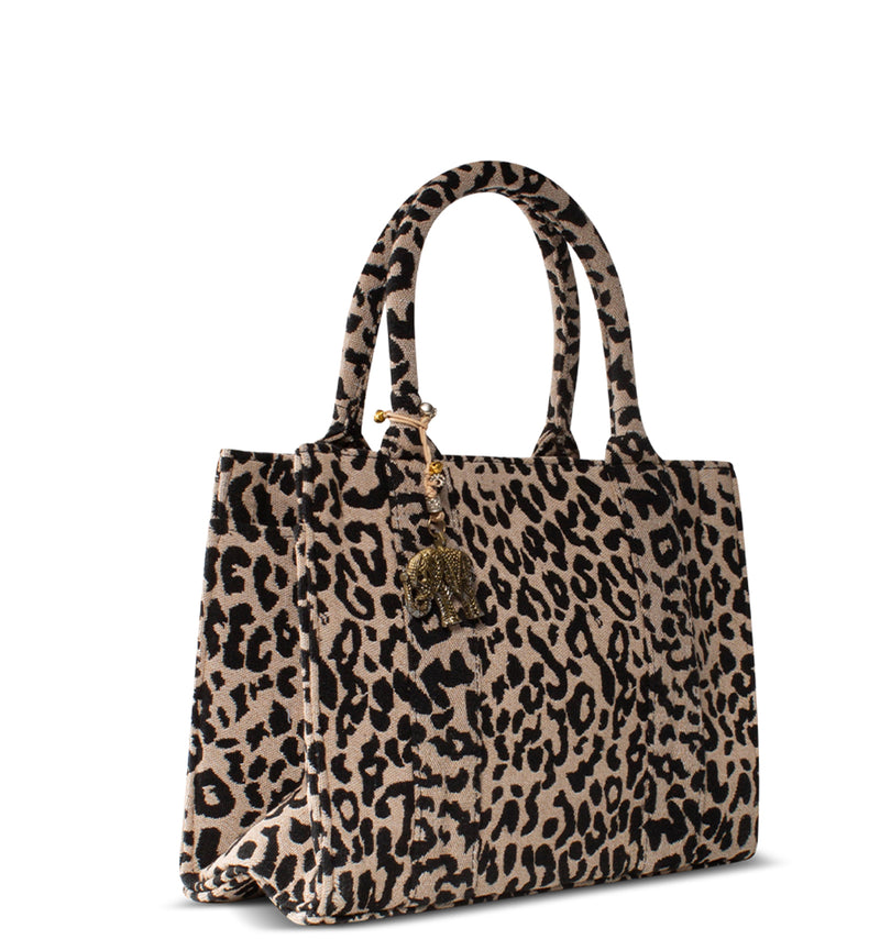 Book Tote mittel groß mit Animal Print