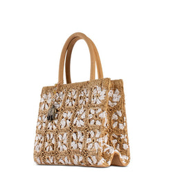 Book Tote  Raffia Medium