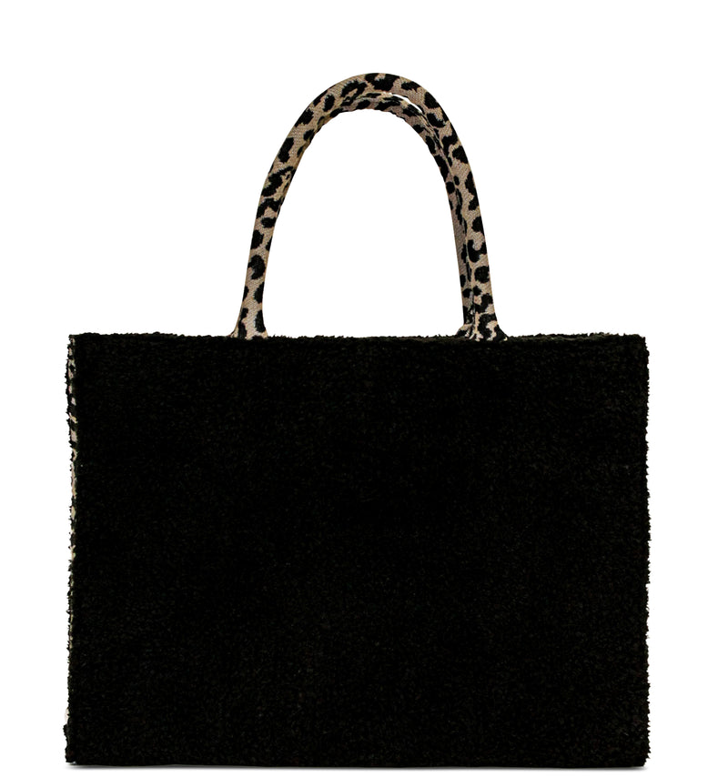 Schwarze Book Tote von Anokhi stilvoll geräumig und praktisch