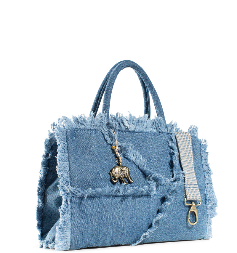 Jeans Tote Bag Tasche Blau
