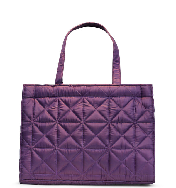 Geräumige Damenhandtasche aus Nylon für den Winter in elegantem Design