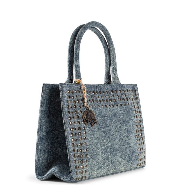 Book Tote Tasche Blau