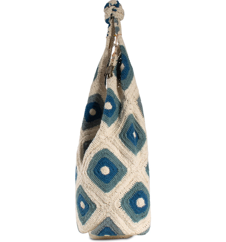 "Häkelbeutel, Hippiebag Hellbraun"