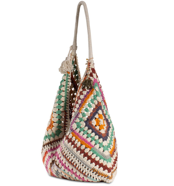 "Häkelbeutel, Hippiebag Multicolor"