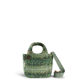 Kleine HandtascheMini Tasche Damenhandtasche aus Textilüberwiegend Baumwolle in Grün