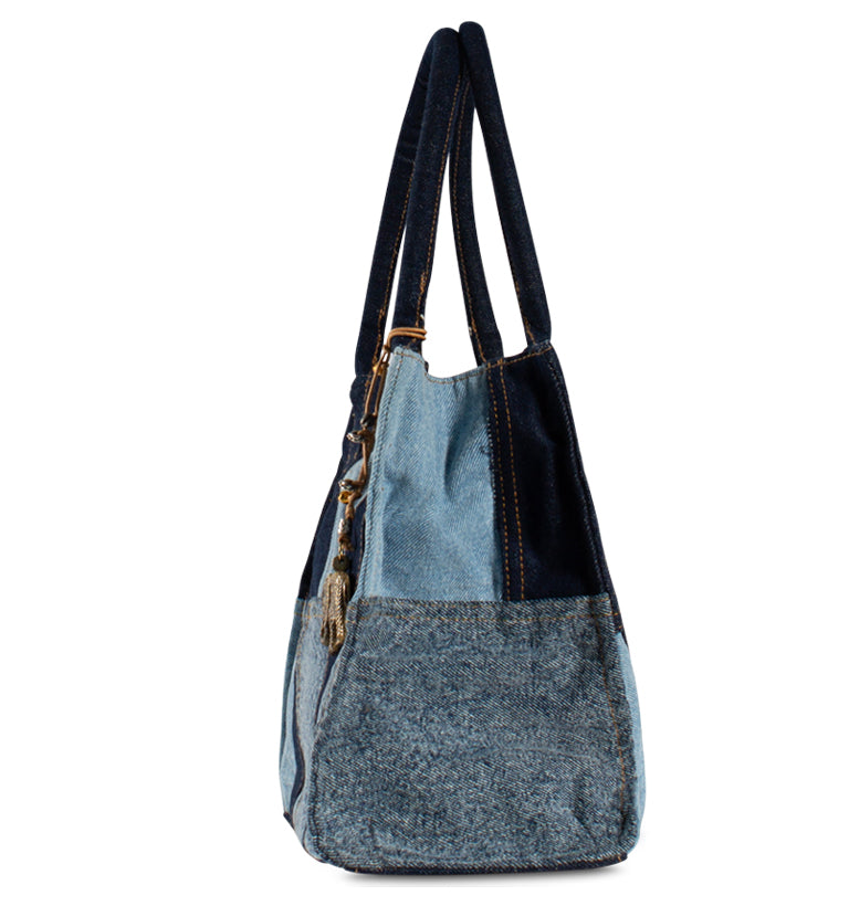 Book Tote Tasche Blau