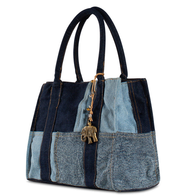 Book Tote Tasche Blau