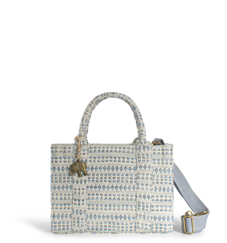 Book Tote Tasche Damenhandtasche aus Textil in Blau