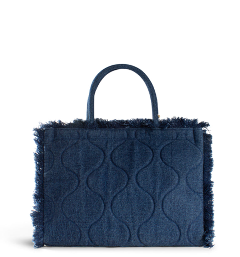 Book Tote Tasche Blau