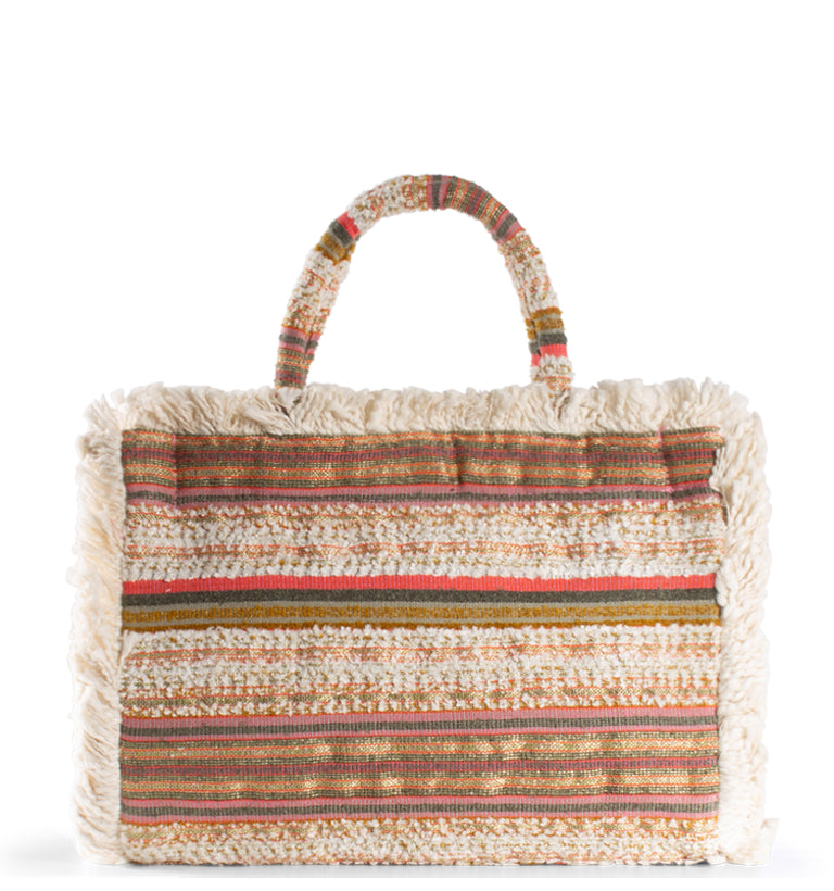 Tote Bag Handtasche Damenhandtasche aus Textilüberwiegend Baumwolle in Multicolor