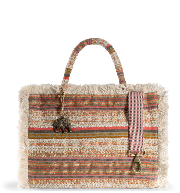 Tote Bag Handtasche Damenhandtasche aus Textilüberwiegend Baumwolle in Multicolor