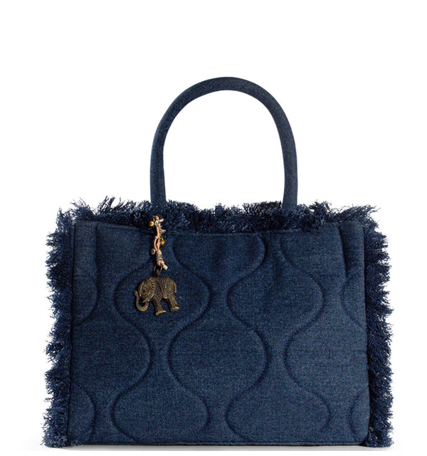 Book Tote Tasche Blau