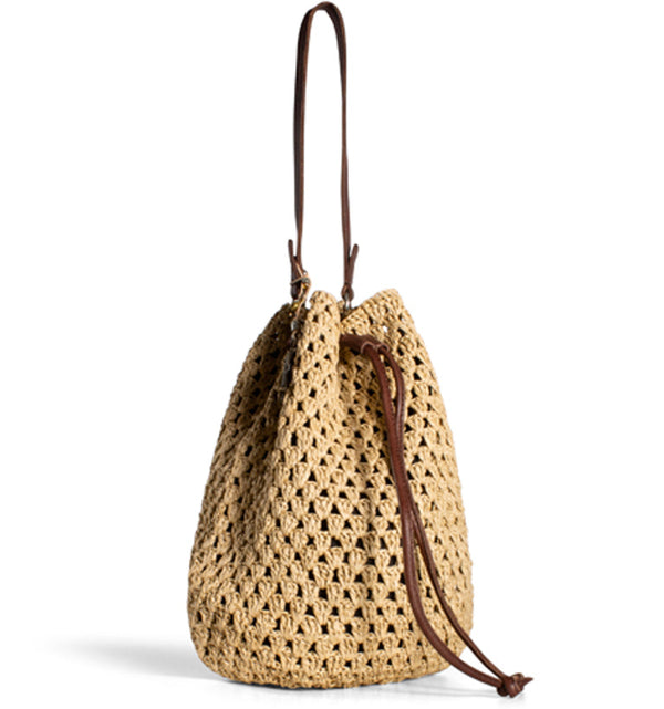 Beutel Handtasche Naturfarben