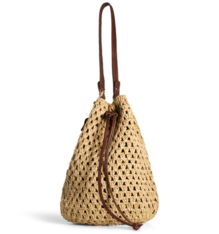 Beutel Handtasche Naturfarben