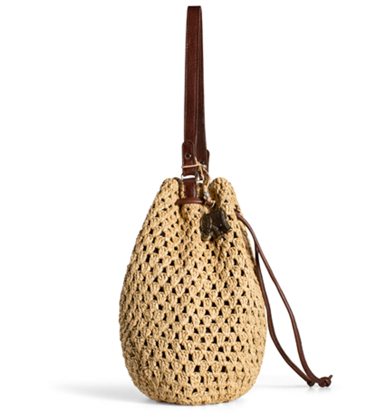 Beutel Handtasche Naturfarben