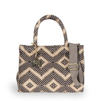 Book Tote mittlere Größe braun beige