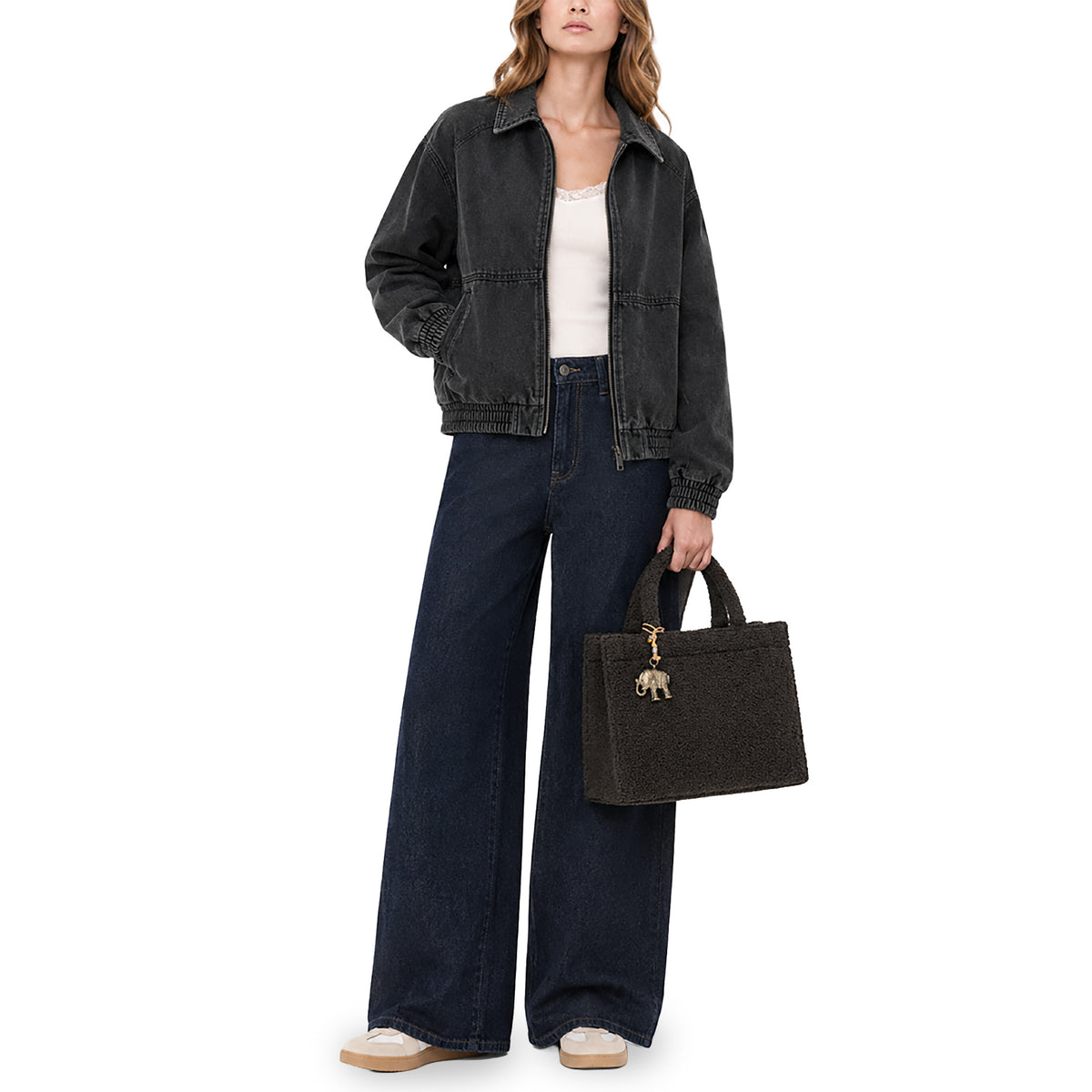 Umhängetasche Jessy Medium Bouclé