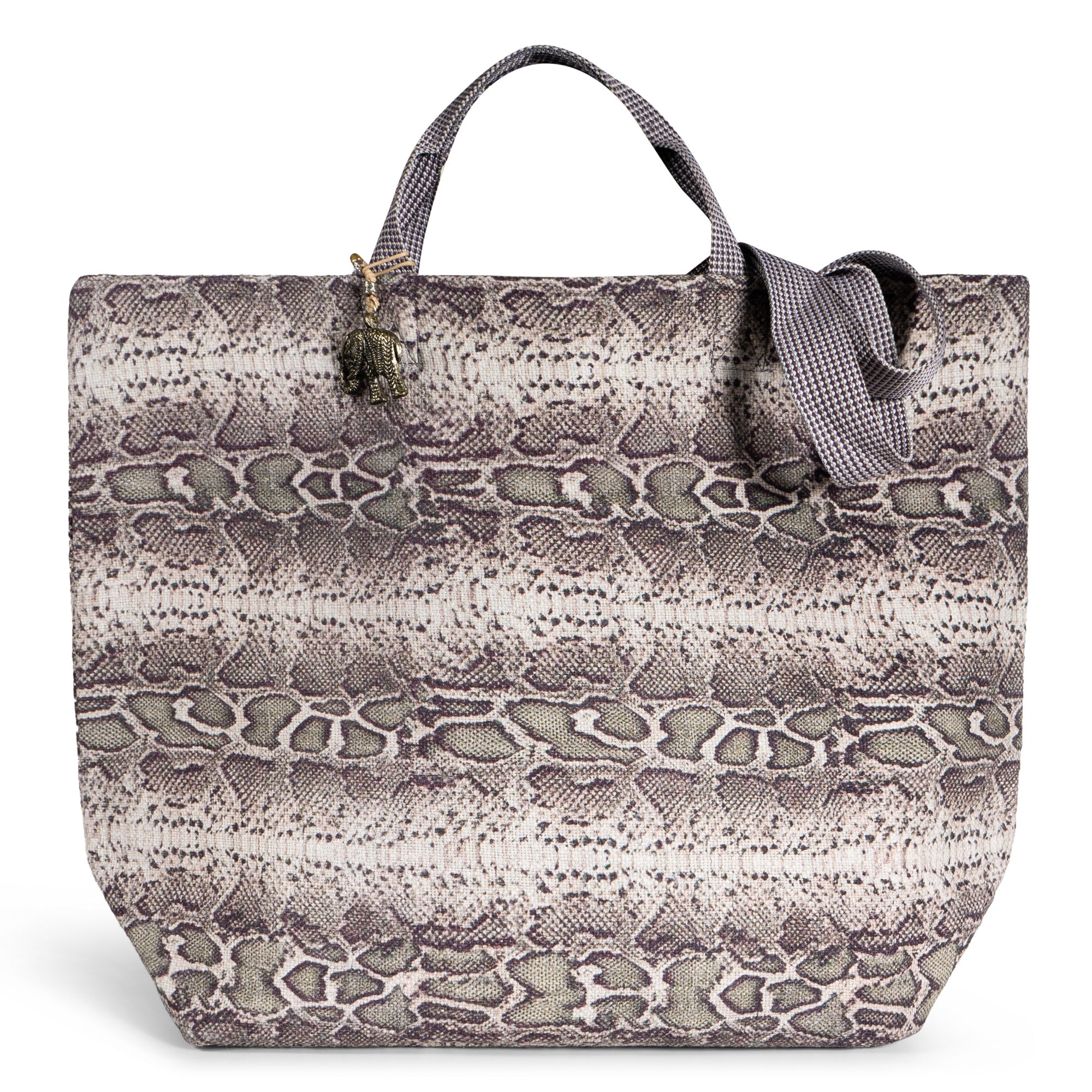 Großer Shopper Animal Print braun