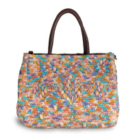 Tote Bag aus Bast Handarbeit multicolor – 2