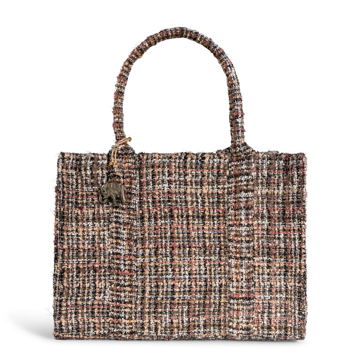 Schultertasche Jessy Large Tweed