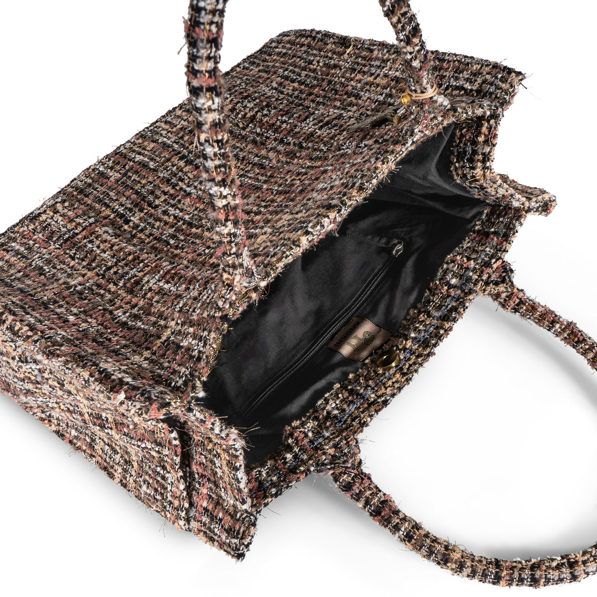 Schultertasche Jessy Large Tweed