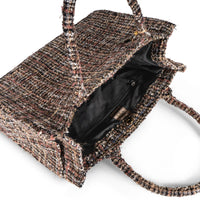 Schultertasche Jessy Large Tweed