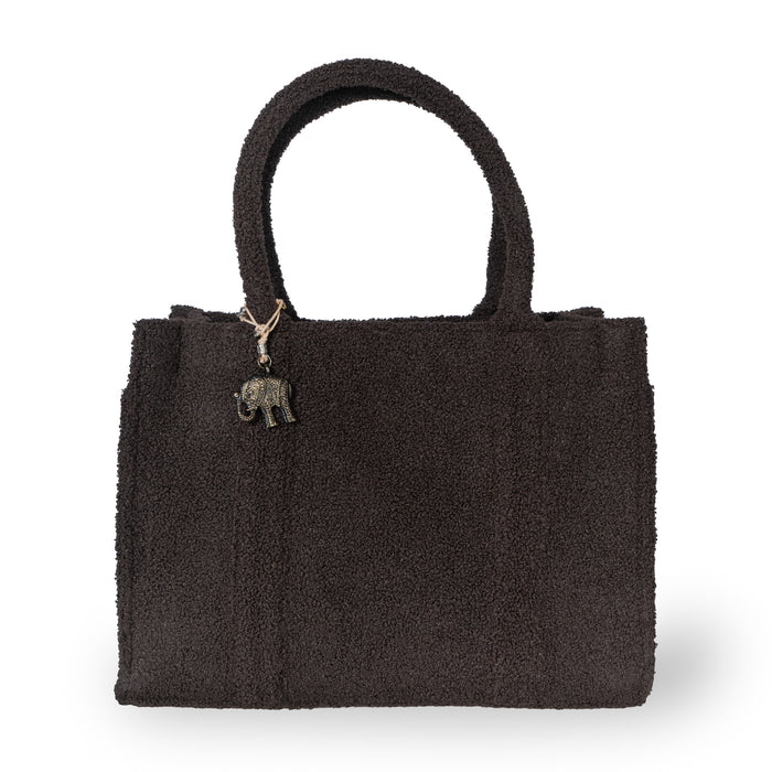 Schultertasche Jessy Large Bouclé mit Seitentaschen