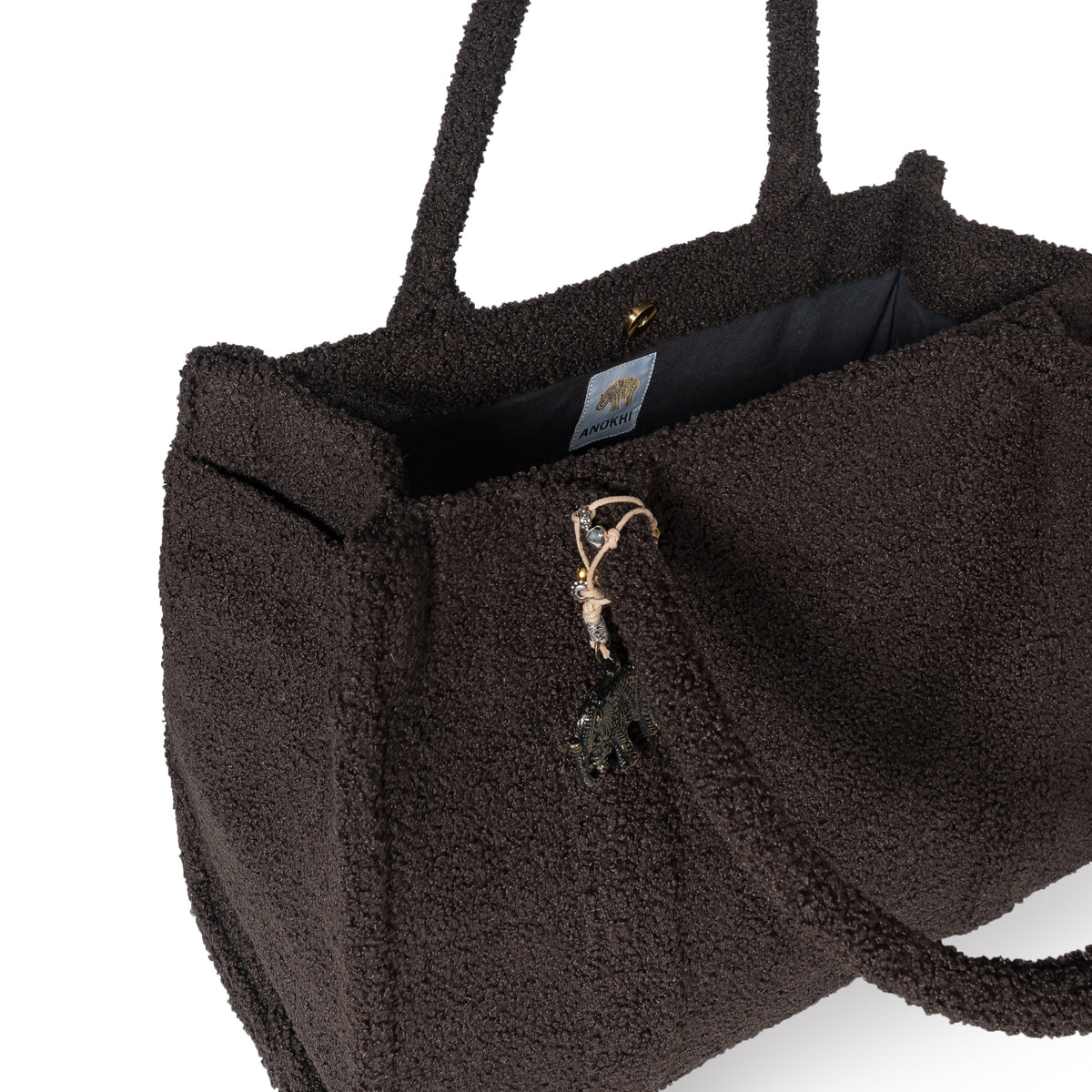 Schultertasche Jessy Large Bouclé mit Seitentaschen
