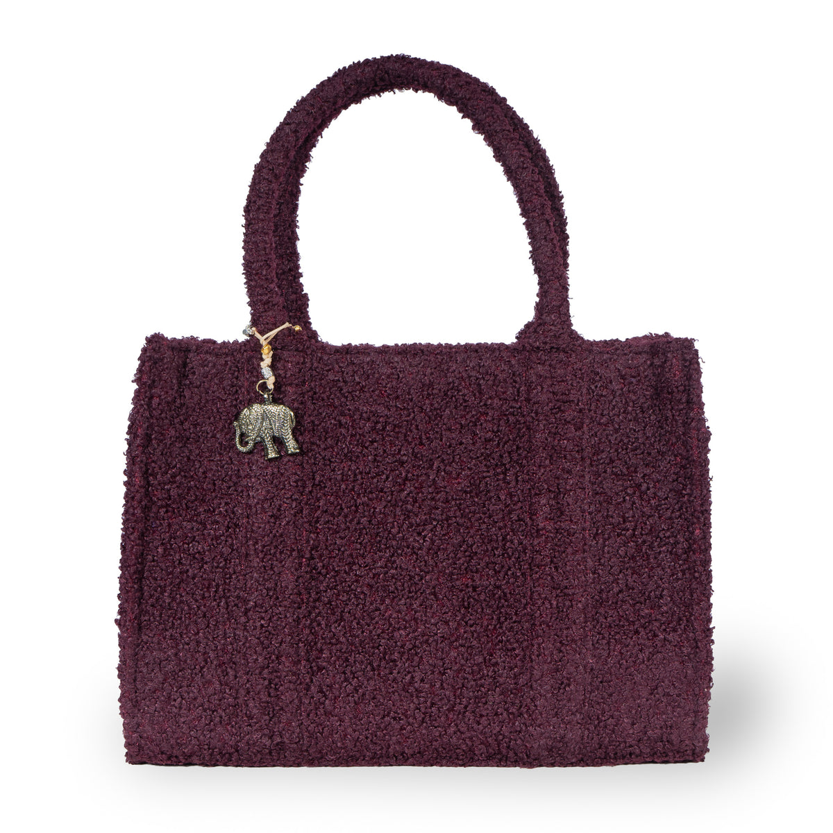 Schultertasche Jessy Large Bouclé mit Seitentaschen