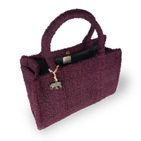 Schultertasche Jessy Large Bouclé mit Seitentaschen