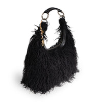 Schultertasche Ava Tibetan Curly Faux Fur