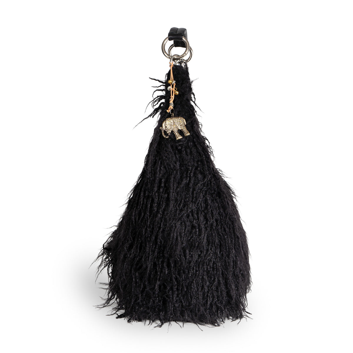Schultertasche Ava Tibetan Curly Faux Fur