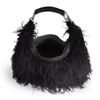 Schultertasche Ava Tibetan Curly Faux Fur