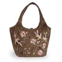 Beuteltasche Cheyenne Large Cord mit Stickerei