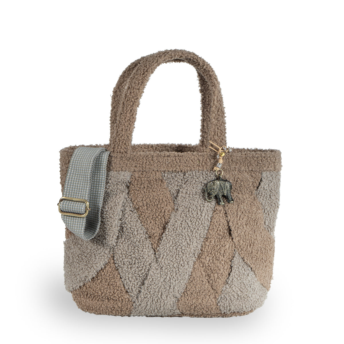 Umhängetasche Bride Medium Bouclé beige taupe