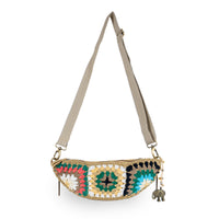 Belt Bag gehäkelt Handarbeit multicolor
