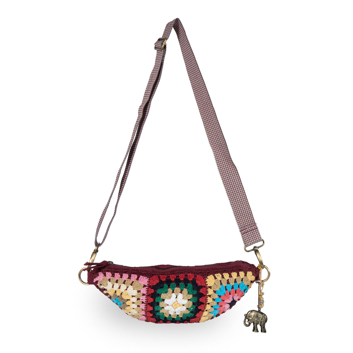 Belt Bag gehäkelt Handarbeit multicolor
