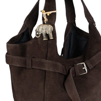 Hobo Bag Velourleder Gürtel